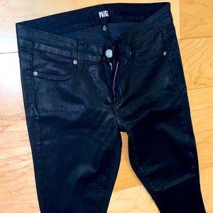 Paige Jeans Paige Verdugo Ankle Shiny Black Jeggings